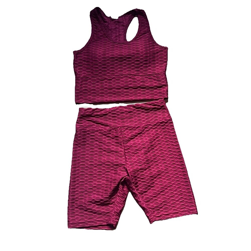 New Mix 2 piece set sport bra and leggings Red Size S/M